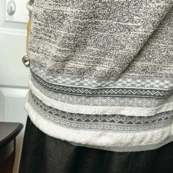 LE GRENIER, sweater ,colorblock striped,asymmetrical button decor, like new - Picture 12 of 16